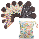 Cloth Reusable Period Pads (Set of 10)